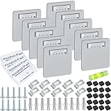 ✔ Ampliamente utilizado: los accesorios para colgar cuadros son muy adecuados para superficies lisas, como vidrio, espejo, cuadros, tableros acrílicos, etc. No solo pueden decorar su pared, pero también pueden cubrir y ocultar lugares rotos antiestéticos.