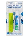 Dental Source Travel Toothbrush and Crest Toothpaste Kit, 2-pack