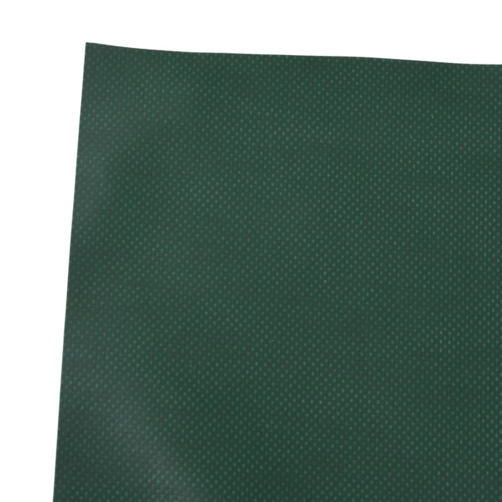 Telone verde in tela con rivestimento in PVC, 1,5 x 2 m, 650 g/m², antistrappo, impermeabile, resistente ai raggi UV, con occhielli, per giardino, costruzione, campeggio, auto, moto, barca
