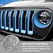 Grille Inserts & Headlight Cover for 2018-2022 Jeep Wrangler JL Sport & Sport S ONLY (Sky Blue)