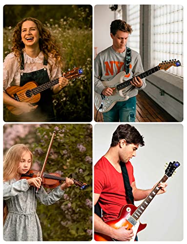 Linrax LT-1 Clip-On Tuner, Stemapparaat voor Gitaar Bas Ukelele Viool Banjo Mandoline Viola Cello, Digitale Gitaartuner met 360° LCD Display, Chromatische Stemmer voor Alle Snaarinstrumenten, Zwart - Image 8