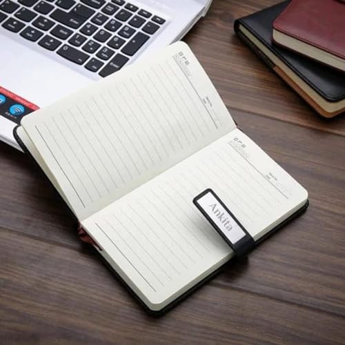 Image of Giftana Personalized Diary with Pen, Coffee Tumbler 510ml with Name, 3 in 1 Customized Diary, Pen, Tumbler, Personalised Gifts for Husband, Corporate Gifts for Employee (Black)