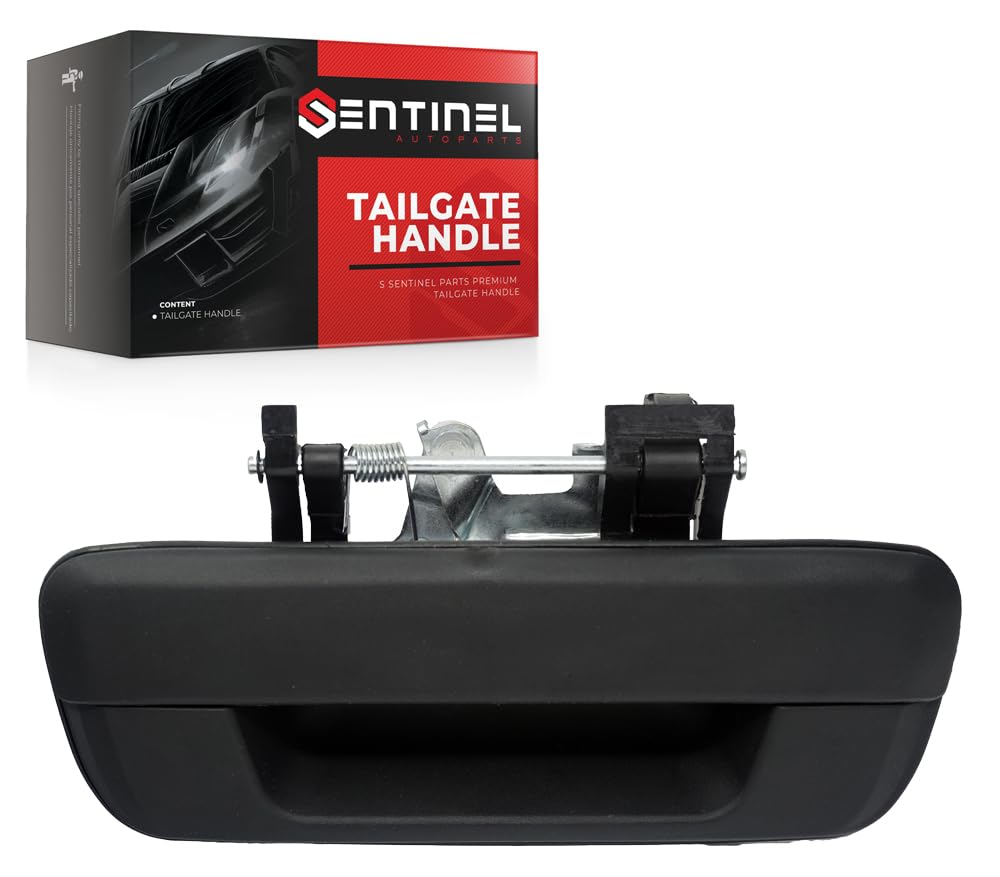 Sentinel Parts Tailgate Door Handle Compatible Replacement for 2004-2014 Chevrolet Colorado GMC Canyon 97319415, GM1915127 Black