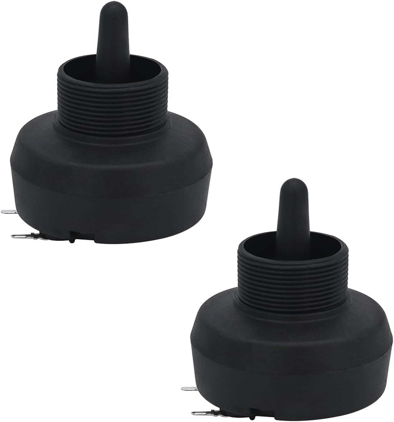 2Pcs 34mm Threaded Piezo Speakers Tweeter Driver Wide Frequency Response for Home Music Systems Accessories