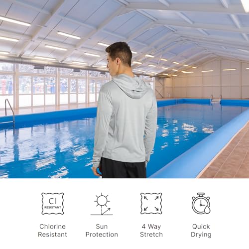 Sporti Men's L/S UPF 50+ Swim Shirt - Rashguard for Men - Comfortable Men's Rash Guard Shirts4