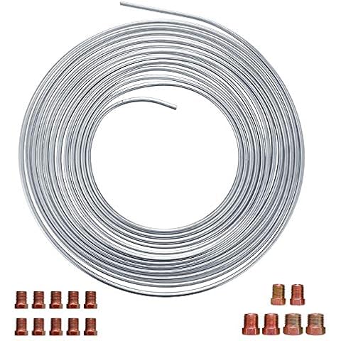 Teabelle Tubo de Freno Coche 25 pies Bobina Enrollada de 3/16"OD Cover