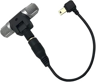 OSALADI Mm Mini Microphone 3.5mm Stereo Microphone Stereo Microphone for Microphone Voice Tube Microphone with Adapter Cable 4s Three-Dimensional Sports Camera Microphone Adapter Cable