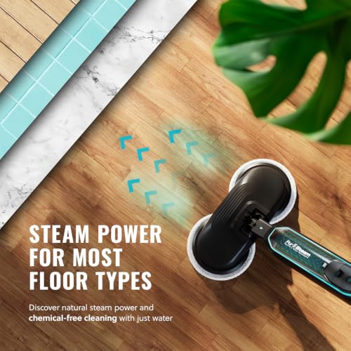 Image of Pursteam New & Improved ScrubMaster Steam Mop with Dual Scrubbing LED Head