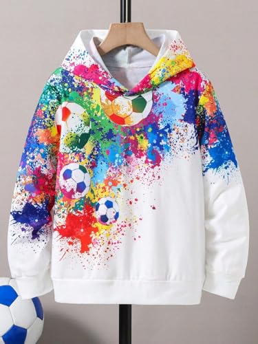 Image of Boys Humour and Comic Printed Long Sleeves Sweatshirt, Cotton Blend, Hooded Neck
