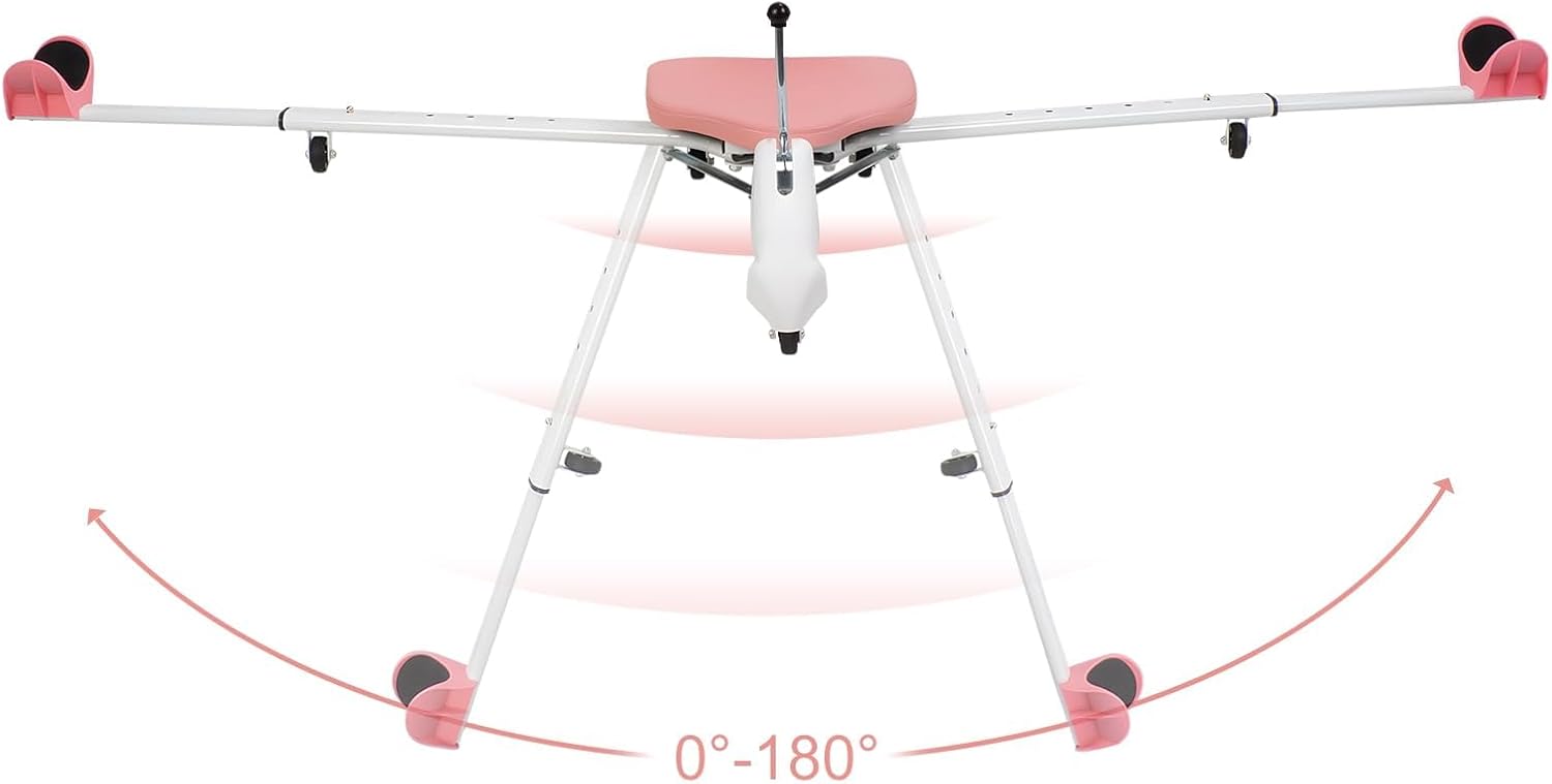 Split Machine, Leg Stretcher Machine 180° Adjustable Flexibility Stretching Equipment with Seat for Ballet, Cheerleading, Dance, Gymnastics, Martial Arts, Kids & Adults 300lb Capacity