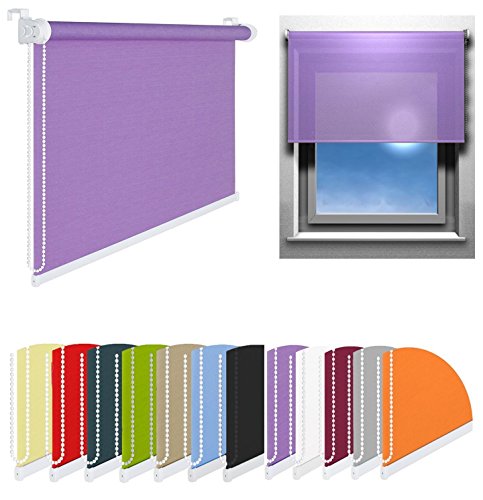 FENSTERROLLO DUOROLLO 45 CM BREIT 175 CM LANG GRÜN INKL. SEILZUG FENSTERROLLO KLEMMROLLO JALOUSIE