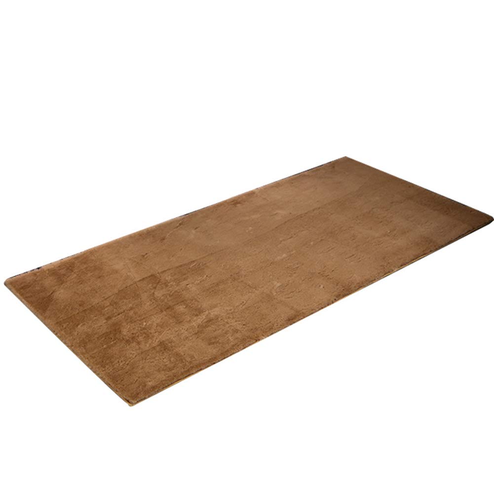 JQDZX Dywan ze sztucznej owczej skóry, z wysokim runem, super miękki, dywanik na łóżko, na sofę, do salonu, sypialni (camel, 200 x 250 cm)