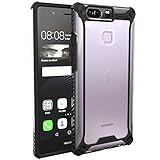 Huawei P9 Case, POETIC Affinity Series Premium Thin/No Bulk/Slim fit/Clear/Dual Material Protective Bumper Case for Huawei P9 (2016) Black/Clear