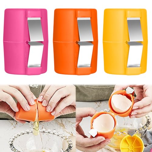 Egg Shell Opener Egg Separator for Raw Eggs,Hard Boiled Egg Peeler Egg Cube Egg Separator,Quickly...