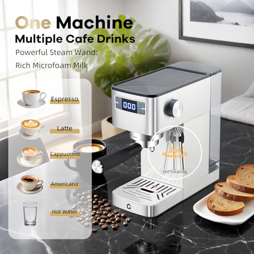 Machine à café expresso compacte finis les cafés ratés 20 bars - 6