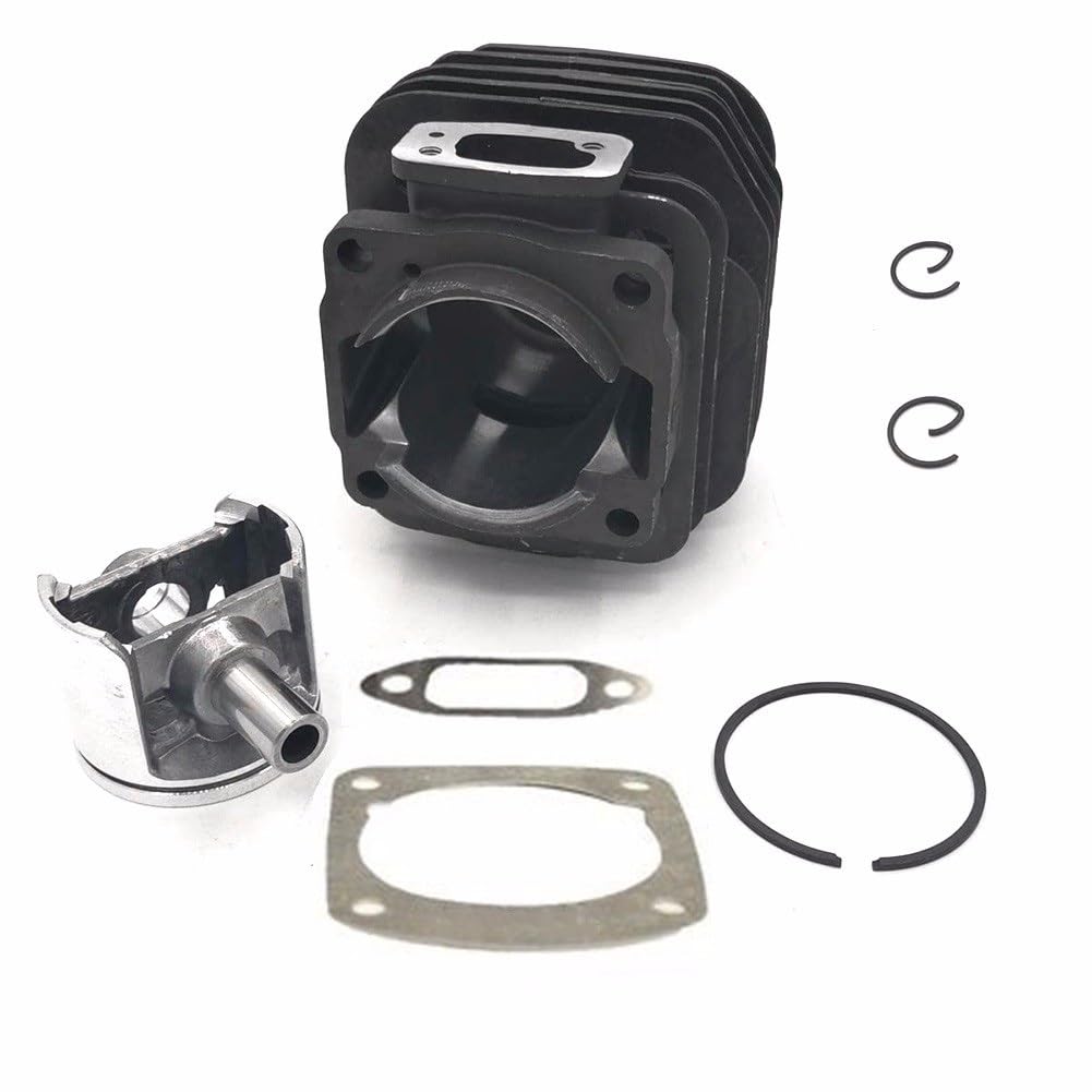 Accesorios de herramientas Cilindro y Pistón Barril Kit de reemplazo for para Husqvarna 61 Motosierra 48mm Nuevo