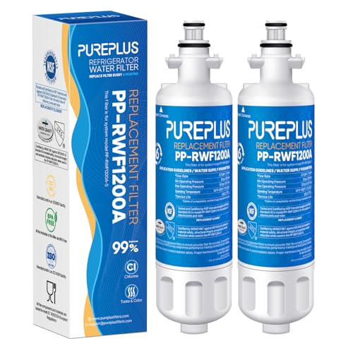 Image of PUREPLUS ADQ36006101 Replacement for LG LT700P, Kenmore Elite 469690, ADQ36006102, Water Filters for Refrigerators LFXS30766S, LFX28968ST, LFX31925ST, LFX31945ST, LFXS29626S, RWF1052, RWF1200A, 2Pack