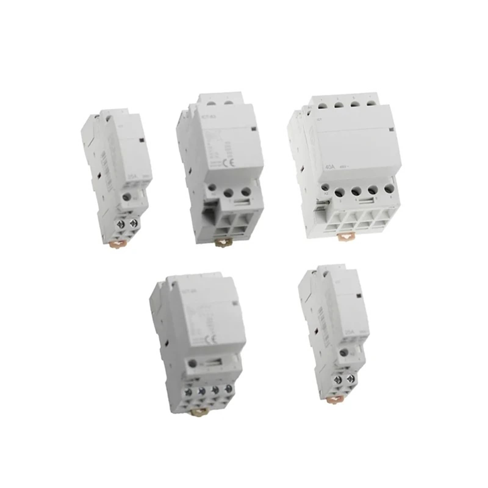 Stycznik modułowy ICT-25A 4P 2P 2NO lub 2NC 1NO1NC 24V 110V 220V Automatyczny do użytku domowego 1 szt. (25A 4NO AC110V)
