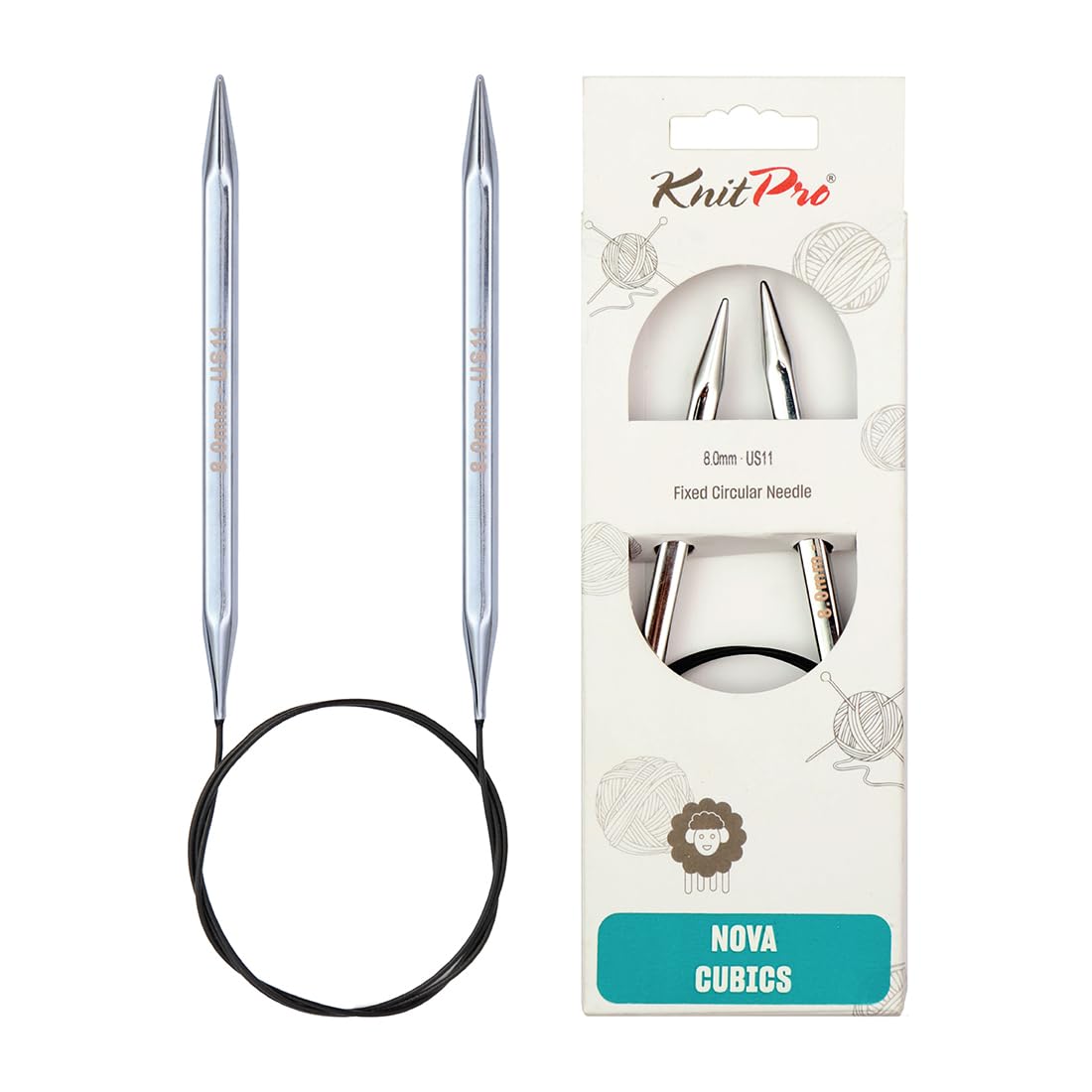 KnitPro Nova Cubics Fixed Circular Needle 47