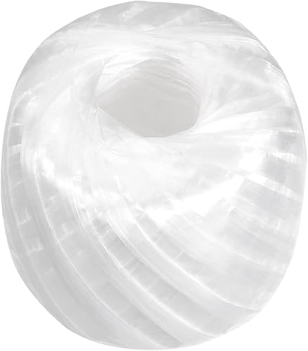 Cuerda de nailon de poliéster para embalaje incluido en el hogar, bricolaje, 328.1 ft328 pies1 rollo de plástico, blanco