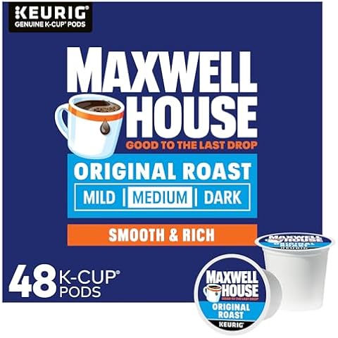 Maxwell House Original Roast Medium Roast K-Cup Coffee Pods, 48 ct. Box Cover