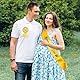 Schärpe für Die Zukünftige Mama und Dad to Bee Pin Baby Shower, Gelbe Dekorationen für Die Babyparty Mom to be Sash Geschlechtsoffenbarungsparty für Jungen und Mädchen Schwangerschafts