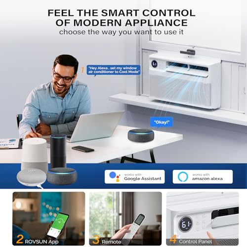 image for ROVSUN 12000 BTU Inverter Window Air Conditioner with WIFI Function, E