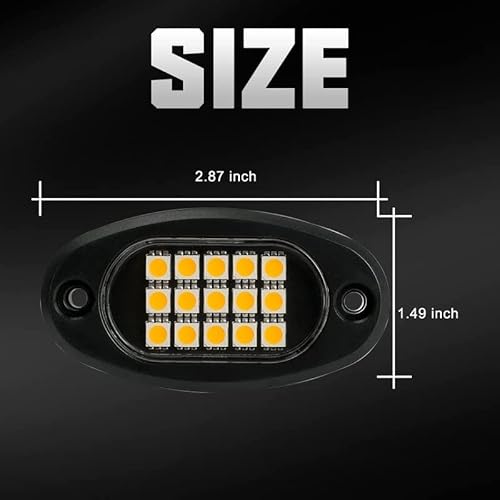 Winunite WINUNITE-SINGLE-COLOR 8 Pods White Rock Lights thumb #4