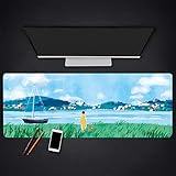 35.4 "x15.7" x0.1 "（900x400x3mm）cubrirá el área para un teclado y mouse de tamaño completo, brindando suficiente espacio para juegos profesionales o trabajo de oficina, esta alfombrilla para mouse puede proteger sus diversos escritorios.