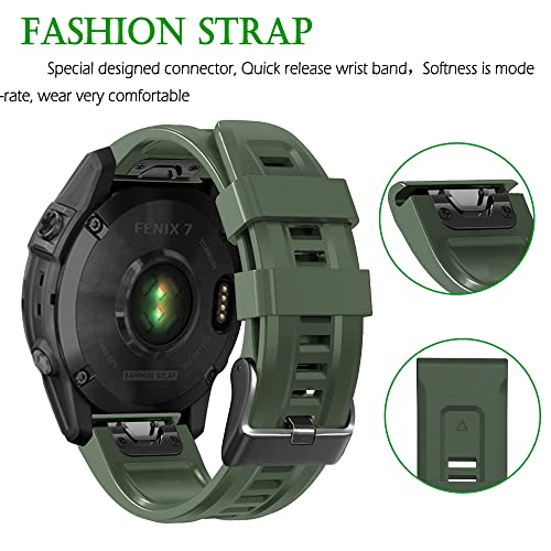 Correa de silicona transpirable antifricción para Garmin Fenix 5X Plus 4