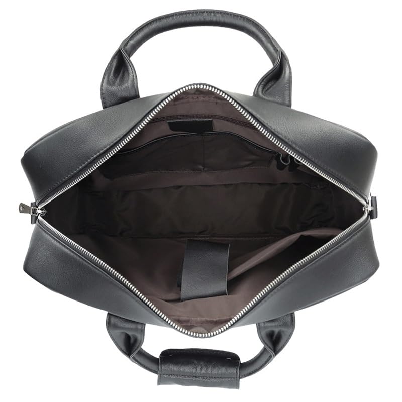 Men's Business Bag Crazy Horse Leather Briefcase Shoulder Bag Large Men's Bag Tote4