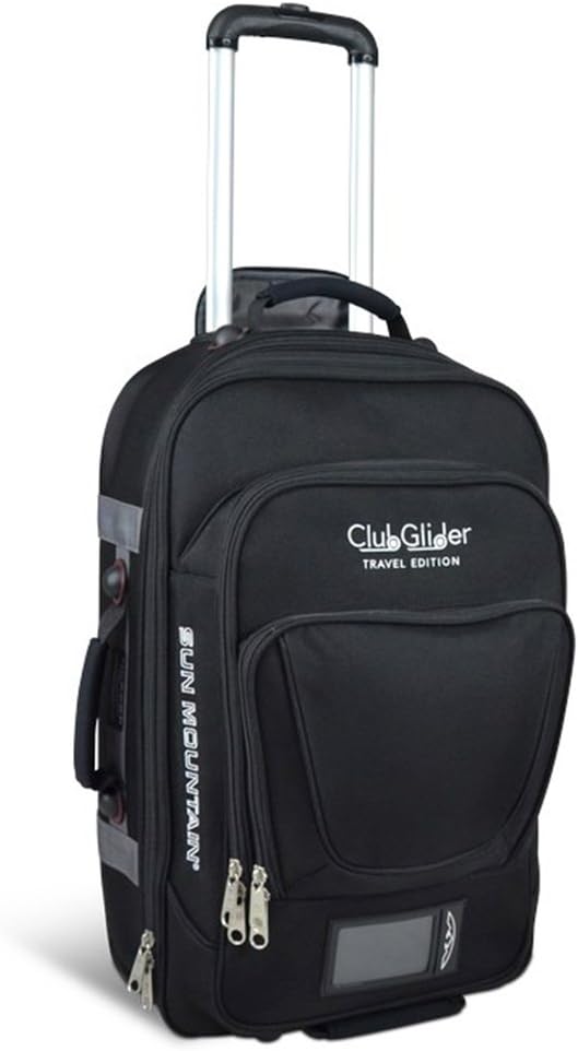 Sun Mountain CLUBGLIDER Travel Edition Suitcase/Luggage - Black - New 2018