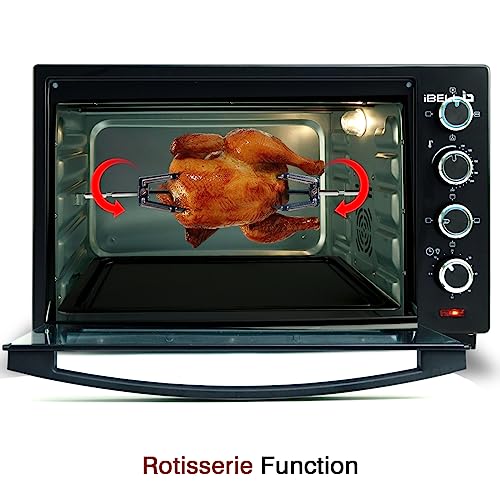 iBELL EO50LGDLX Otg 50 Litre,Convection Oven Toaster Griller With Motorized Rotisserie,Multiple heating modes,2000 Watt (Black),2000 Watts,50 Liter view 2