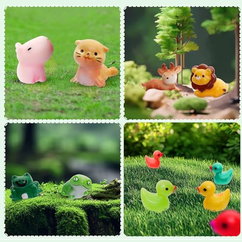 Animalia Creations AC-80MRA Mini Resin Animals Figurines, 80 Styles, Multicolor, Safe Resin & Plastic, Ideal for Crafts - 4