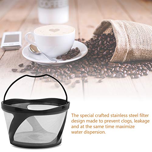 DECDEAL Encaixe da cesta de filtro de café moído de malha reutilizável compatível com Keurig K-Duo E