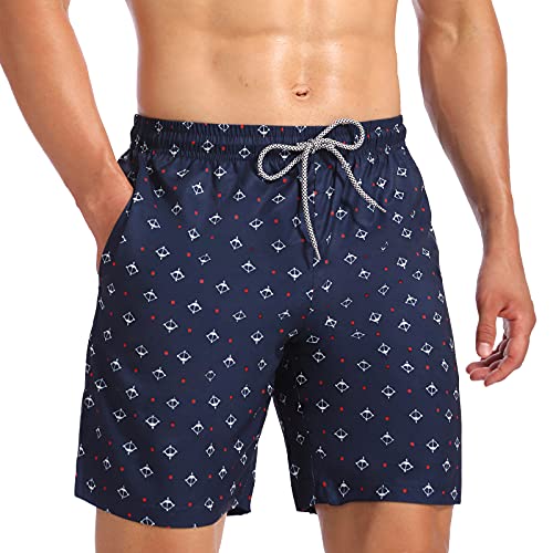 Image of Biwisy Mens Swim Trunks Quick Dry Swim Shorts Mesh Lining Swimwear Bathing Suits with Pockets