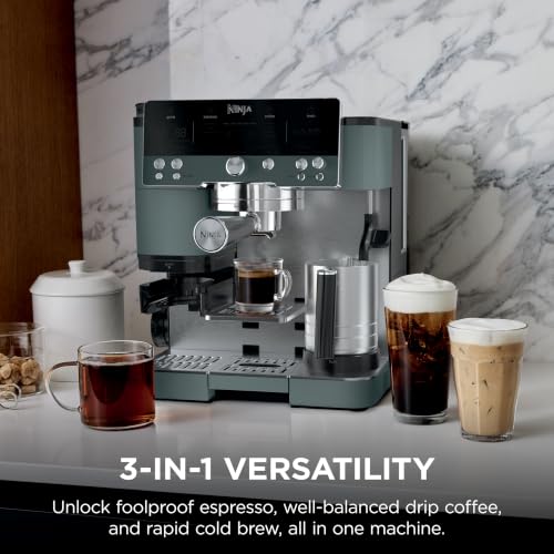 Image of Ninja Luxe Cafe Premier Espresso, Drip Coffee & Cold Brew, Green, ES601GY
