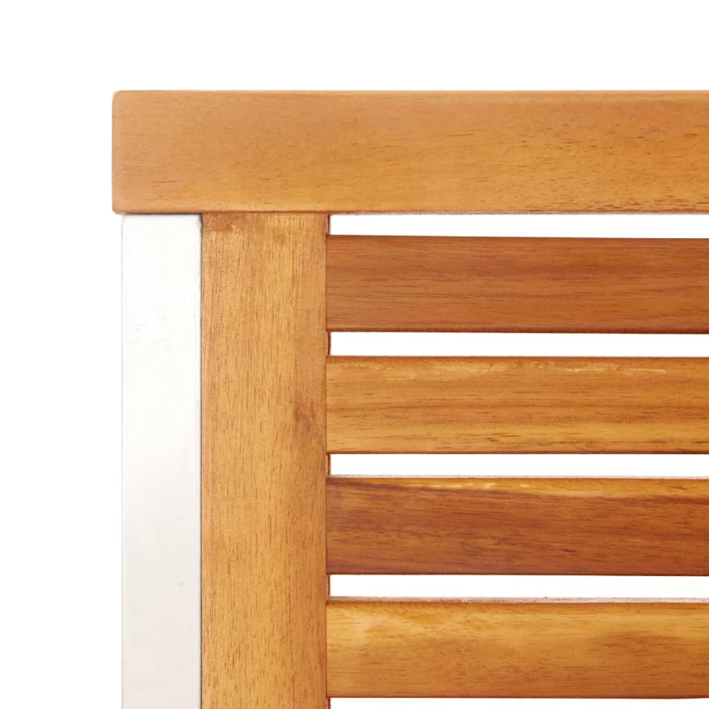 3061505 Sedie da Giardino 2 pz con Cuscini in Legno Acacia e Acciaio Testata in Legno,Testata Letto Matrimoniale Muebles Dormitorio Spalliera Letto Testiere per Letto Matrimoniale