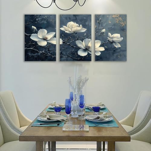 Papier peint plage turquoise triptyque salon 3 pans de 50x70cm - 3