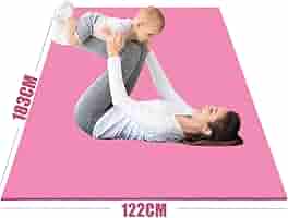 Amazon | Augxem ヨガマット 幅広183×122cm 特大 二人用 親子