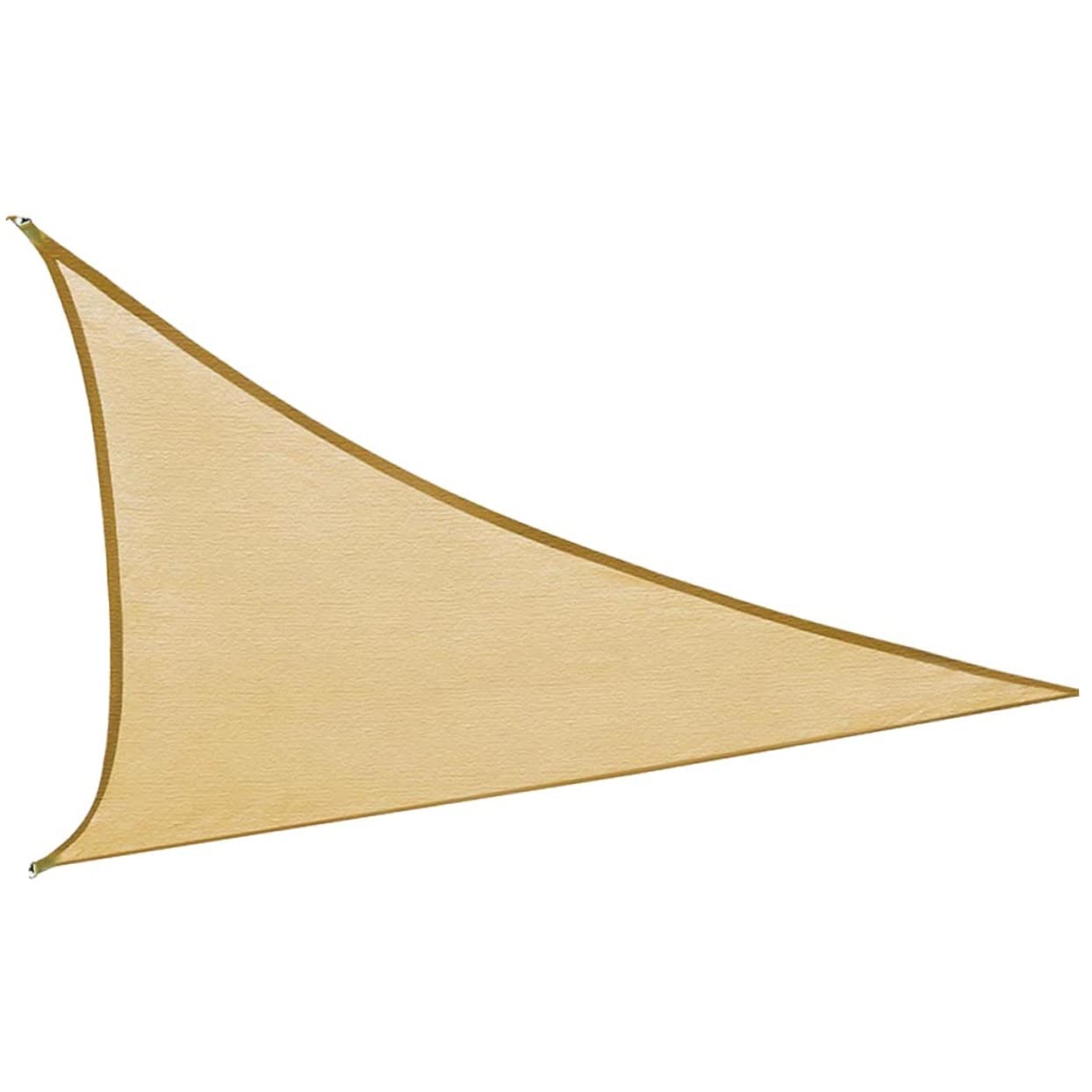 Voile d'ombrage avec anneaux métal anti-chaleur pour extérieur