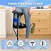 Hands Free Knee Crutch for Adults - Adjustable, Stable Knee Crutches Alternative for Foot Ankle Injury Recovery and Comfortable, Hands-Free Crutch for Adjustable with Leg Straps