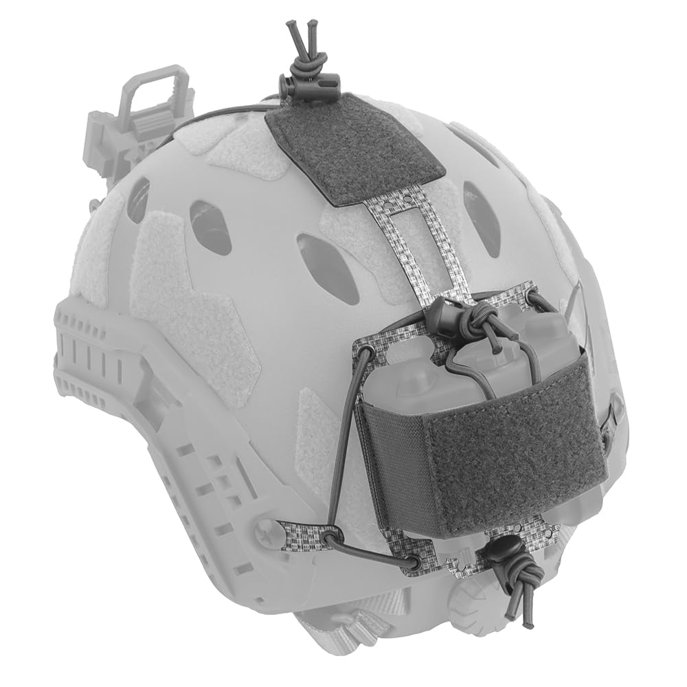 Tactical Helmet PVS31 NVG Battery Box Storage Pouch,Adjustable Fast Helmet Retention System,T-Shaped Battery Holder Pack with Counterweight Bag-image-36