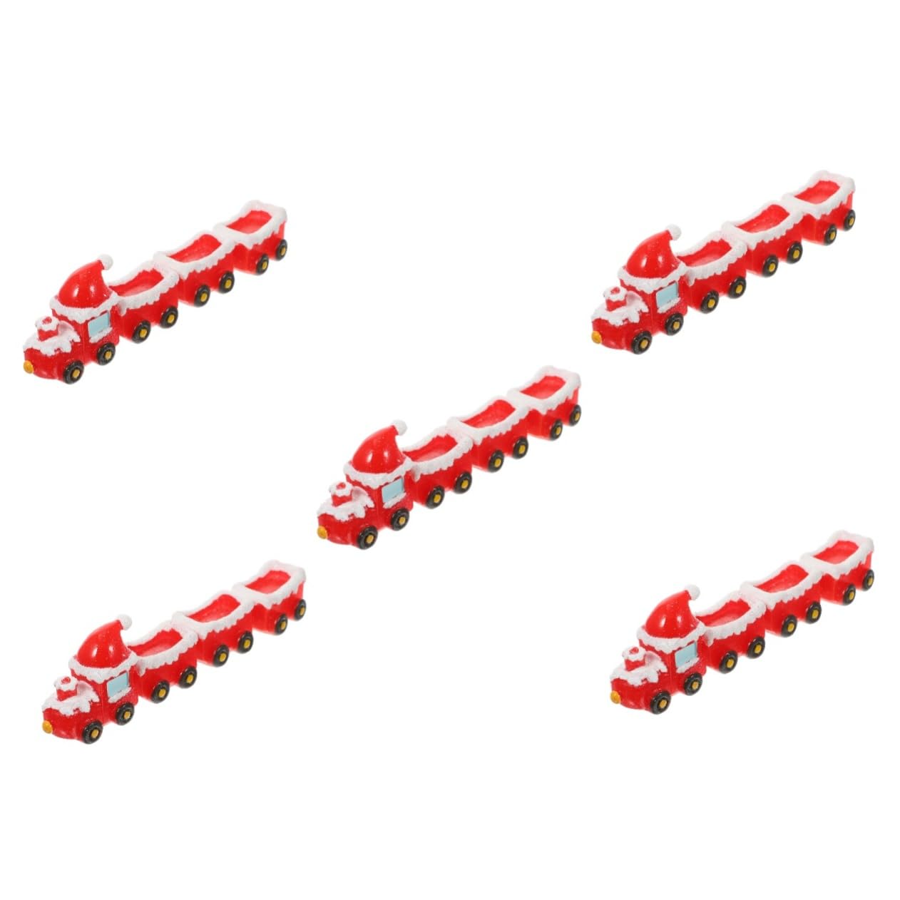 SOLUSTRE 5 Set Di Ornamenti Natalizi Per Treni Decorazioni Natalizie Per La Natività Statuette Decorazioni Natalizie In Miniatura In Miniatura Accessori Per