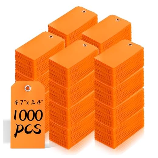 1000 Pack Waterproof Plastic Shipping Tags
