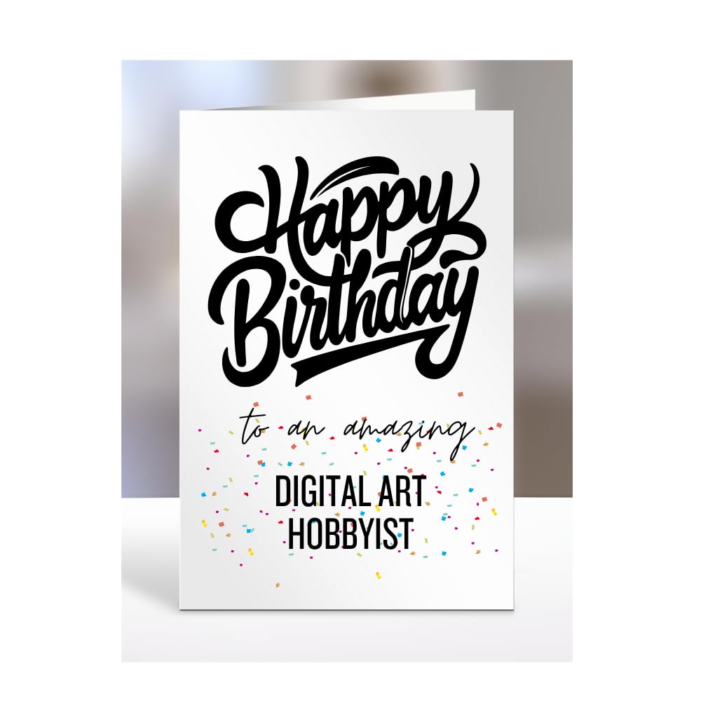 Card for digital art hobbyist, Happy Birthday Gifts for Men or Women, Him, Her, Presents for Christmas, Appreciation, To an amazing, A5-169_48 โ image 1