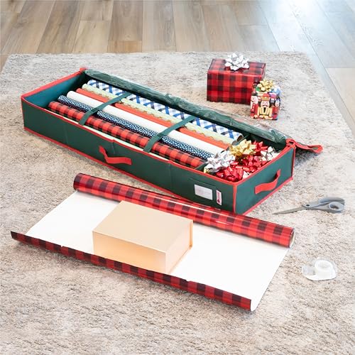 image for HOLDN’ STORAGE Premium Wrapping Paper Storage Container -Durable Mat