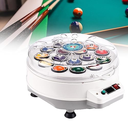 DOZPAL Machine de Nettoyage Automatique de Billard pour 16 Boules, kit de Polissage de Boules de Billard Blanc avec écran Tactile LCD - Nettoyer, polir et Entretenir Les Boules de Billard,B DOZPAL Machine de Nettoyage Automatique de Billard pour 16 Boules, kit de Polissage de Boules de Billard Blanc avec écran Tactile LCD - Nettoyer, polir et Entretenir Les Boules de Billard,B