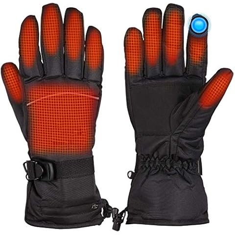 Heated Gloves for Men Women - Electric Heating Gloves,Hot Hands Warmers for Winter Outdoor Sports, Waterproof & Touchscreen Warm Hand Gloves for Outdoor Sports Camping Hiking Skiing Skating Cover