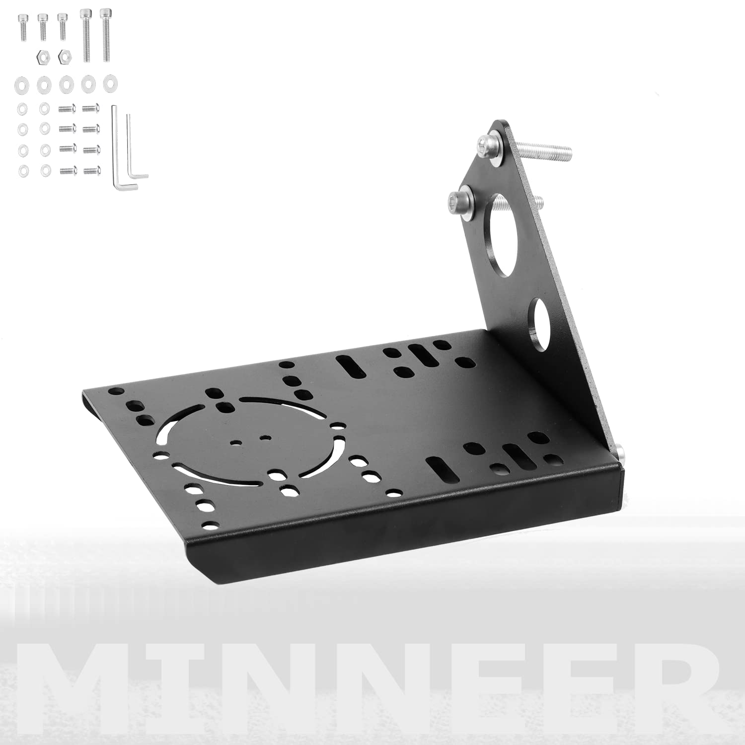 Minneer Upgraded Large Shift Platform Accessories of 30mm Square Tube Racing Flight Simulator Cockpit Fit for Dardoo/Anman/Marada Stand Suitable for Race Flying Gaming Includes Installation Parts